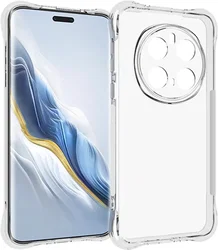 Honor Magic 7 Pro Hoesje Schokbestendig en Dun TPU Back Cover Transparant afbeelding