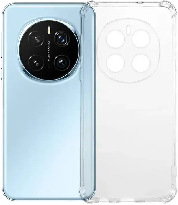 Honor Magic 7 Pro Hoesje Schokbestendig en Dun TPU Back Cover Transparant afbeelding 2
