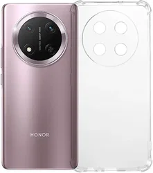 Honor Magic 7 Lite Hoesje Schokbestendig en Dun TPU Back Cover Transparant afbeelding