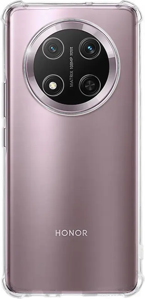 Honor Magic 7 Lite Hoesje Schokbestendig en Dun TPU Back Cover Transparant afbeelding 2