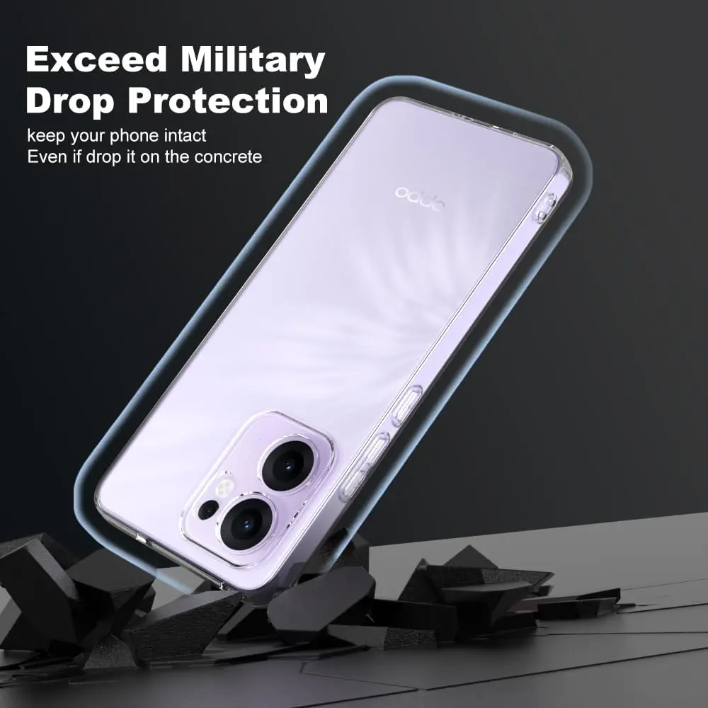 Oppo Reno 13 F Hoesje Dun TPU Back Cover Transparant afbeelding 11