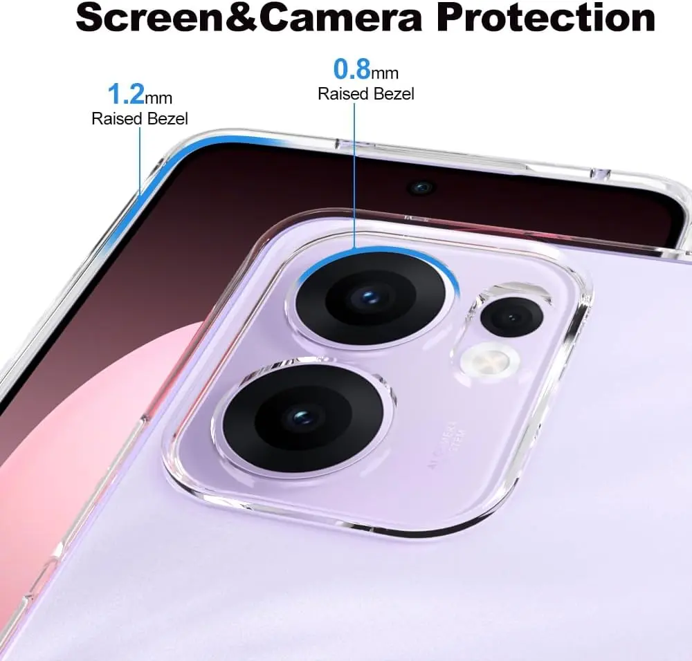 Oppo Reno 13 F Hoesje Dun TPU Back Cover Transparant afbeelding 9