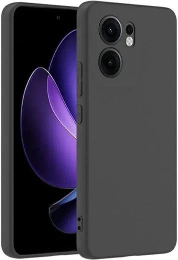 Oppo Reno 13 F Hoesje Dun TPU Back Cover Matte Zwart afbeelding 2