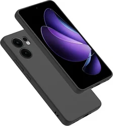 Oppo Reno 13 F Hoesje Dun TPU Back Cover Matte Zwart afbeelding