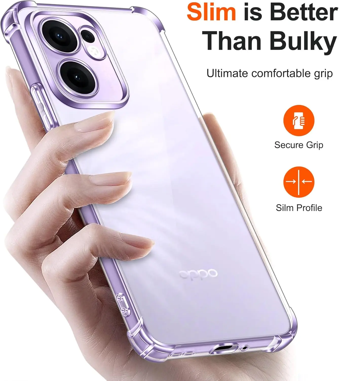 Oppo Reno 13F Hoesje Schokbestendig en Dun TPU Back Cover Transparant afbeelding 6