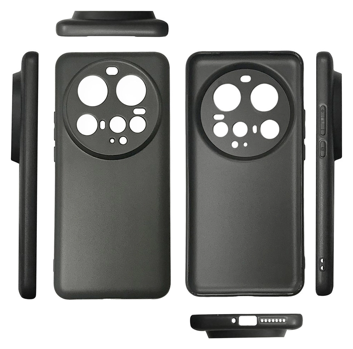 Xiaomi 15 Ultra Hoesje Dun TPU Back Cover Matte Zwart afbeelding 5