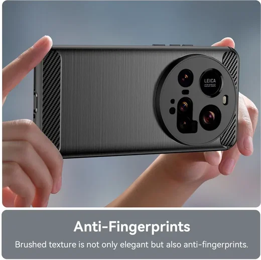 Xiaomi 15 Ultra Hoesje Geborsteld TPU Flexibele Back Cover Zwart afbeelding 6