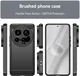Xiaomi 15 Ultra Hoesje Geborsteld TPU Flexibele Back Cover Zwart afbeelding 8