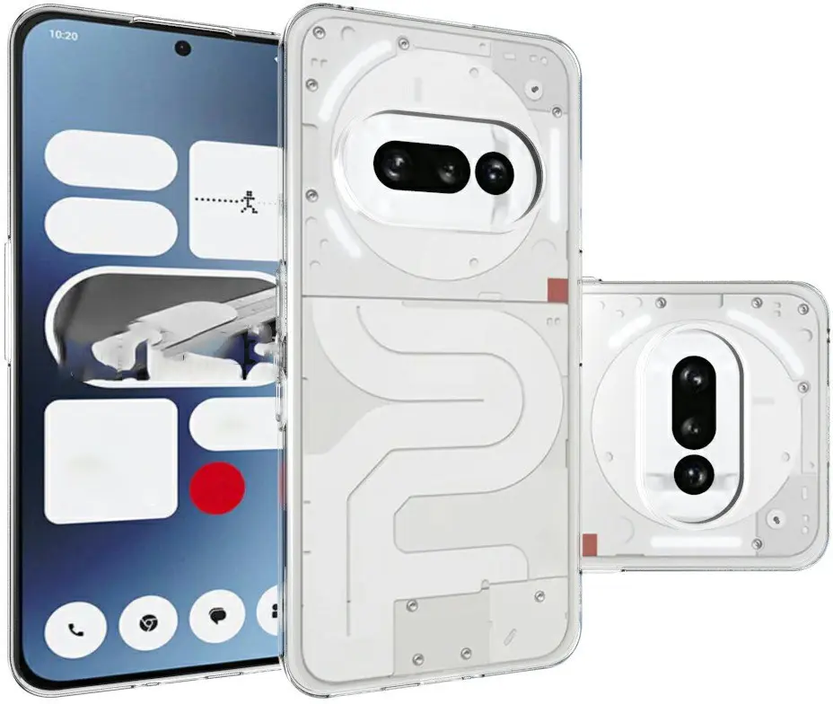 Nothing Phone (3a) Hoesje Dun TPU Back Cover Transparant afbeelding 3