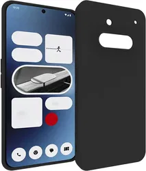 Nothing Phone (3a) Hoesje Dun TPU Back Cover Matte Zwart afbeelding