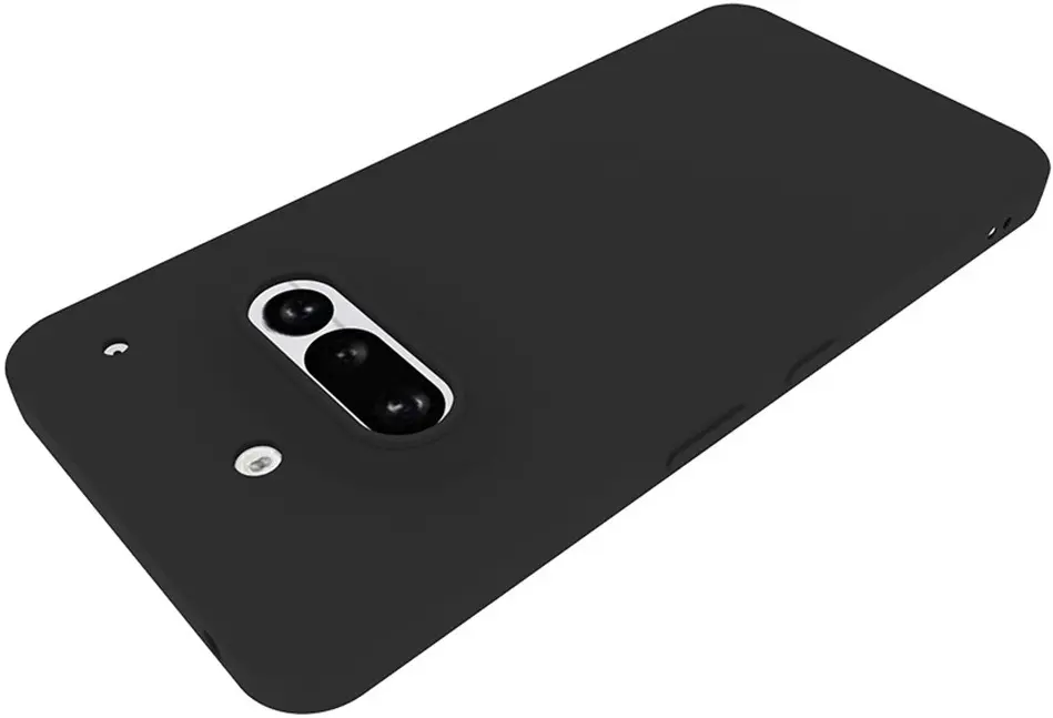 Nothing Phone (3a) Hoesje Dun TPU Back Cover Matte Zwart afbeelding 3