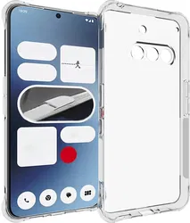 Nothing Phone (3a) Hoesje Schokbestendig en Dun TPU Back Cover Transparant afbeelding