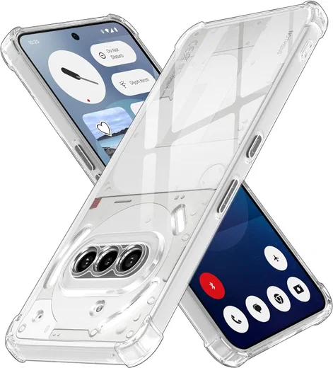 Nothing Phone (3a) Hoesje Schokbestendig en Dun TPU Back Cover Transparant afbeelding 1