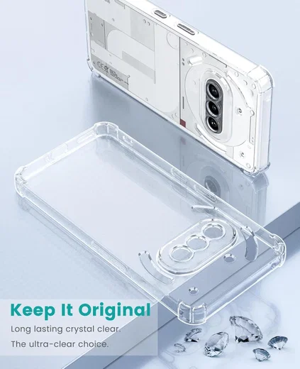 Nothing Phone (3a) Hoesje Schokbestendig en Dun TPU Back Cover Transparant afbeelding 7