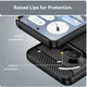 Nothing Phone (3a) Hoesje Geborsteld TPU Flexibele Back Cover Zwart afbeelding 7