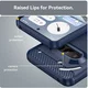 Nothing Phone (3a) Hoesje Geborsteld TPU Flexibele Back Cover Blauw afbeelding 7