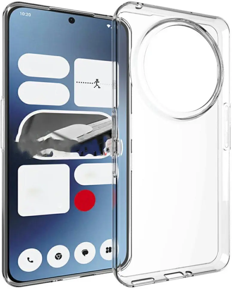 Nothing Phone (3a) Pro Hoesje Dun TPU Back Cover Transparant afbeelding 1