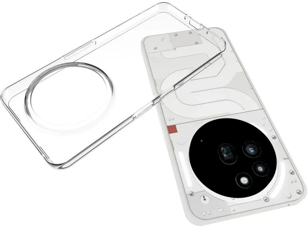 Nothing Phone (3a) Pro Hoesje Dun TPU Back Cover Transparant afbeelding 2