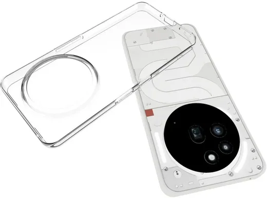 Nothing Phone (3a) Pro Hoesje Dun TPU Back Cover Transparant afbeelding 2