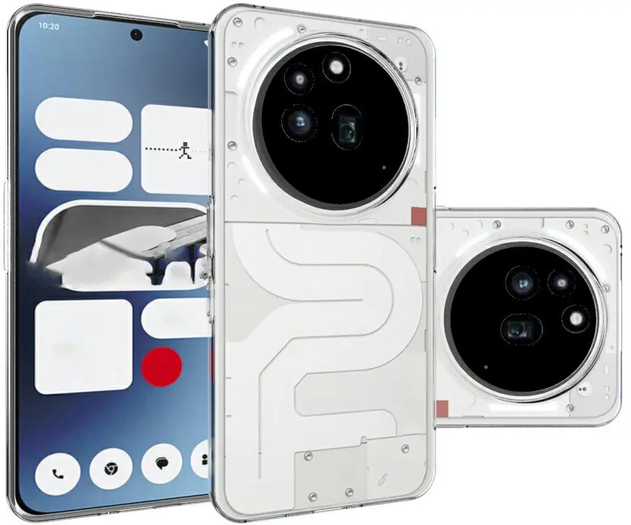 Nothing Phone (3a) Pro Hoesje Dun TPU Back Cover Transparant afbeelding 4