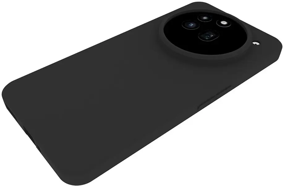 Nothing Phone (3a) Pro Hoesje Dun TPU Back Cover Matte Zwart afbeelding 4