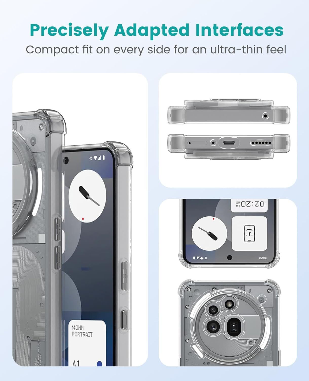 Nothing Phone (3a) Pro Hoesje Schokbestendig en Dun TPU Back Cover Transparant afbeelding 8