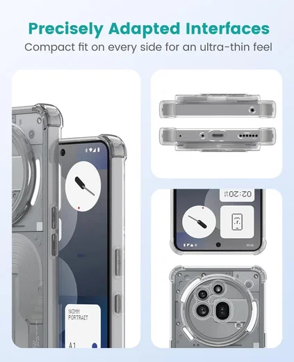 Nothing Phone (3a) Pro Hoesje Schokbestendig en Dun TPU Back Cover Transparant afbeelding 8