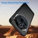 Nothing Phone (3a) Pro Hoesje Geborsteld TPU Flexibele Back Cover Zwart afbeelding 2