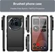 Nothing Phone (3a) Pro Hoesje Geborsteld TPU Flexibele Back Cover Zwart afbeelding 6