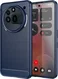 Nothing Phone (3a) Pro Hoesje Geborsteld TPU Flexibele Back Cover Blauw