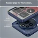 Nothing Phone (3a) Pro Hoesje Geborsteld TPU Flexibele Back Cover Blauw afbeelding 6