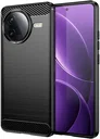 Xiaomi Poco F7 Pro Hoesje Geborsteld TPU Flexibele Back Cover Zwart