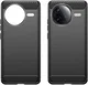 Xiaomi Poco F7 Pro Hoesje Geborsteld TPU Flexibele Back Cover Zwart afbeelding 2