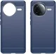 Xiaomi Poco F7 Pro Hoesje Geborsteld TPU Flexibele Back Cover Blauw afbeelding 2
