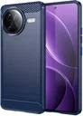 Xiaomi Poco F7 Ultra Hoesje Geborsteld TPU Flexibele Back Cover Blauw