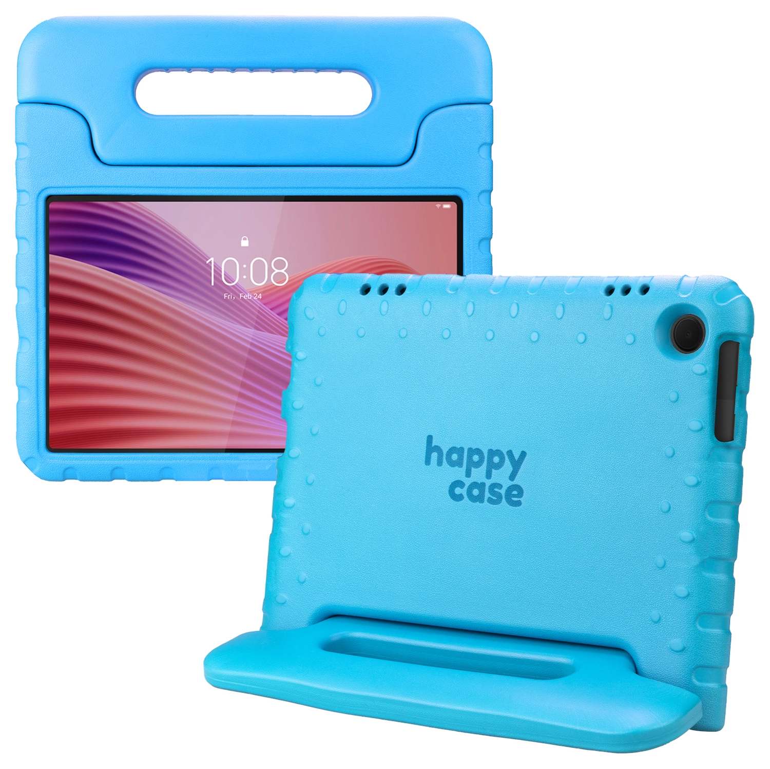 HappyCase Lenovo Tab M10 Gen 4 (2025) Kinder Tablethoes met Handvat Blauw afbeelding 1