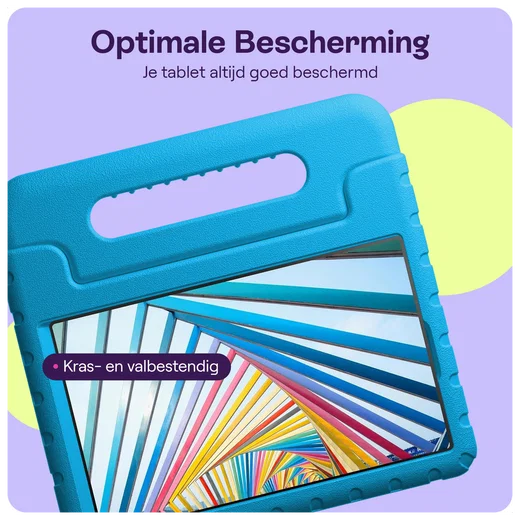 HappyCase Lenovo Tab M10 Gen 4 (2025) Kinder Tablethoes met Handvat Blauw afbeelding 4