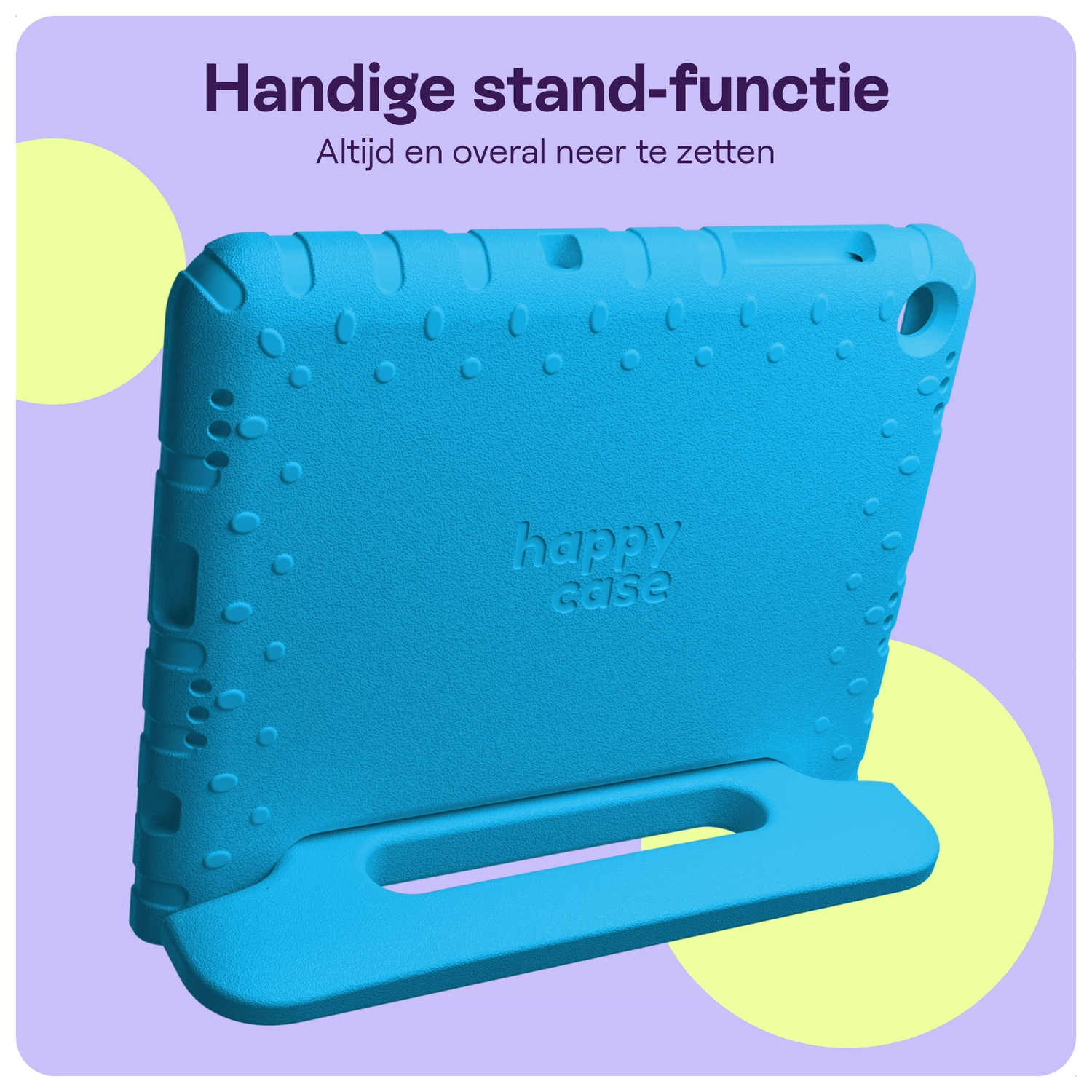 HappyCase Lenovo Tab M10 Gen 4 (2025) Kinder Tablethoes met Handvat Blauw afbeelding 5