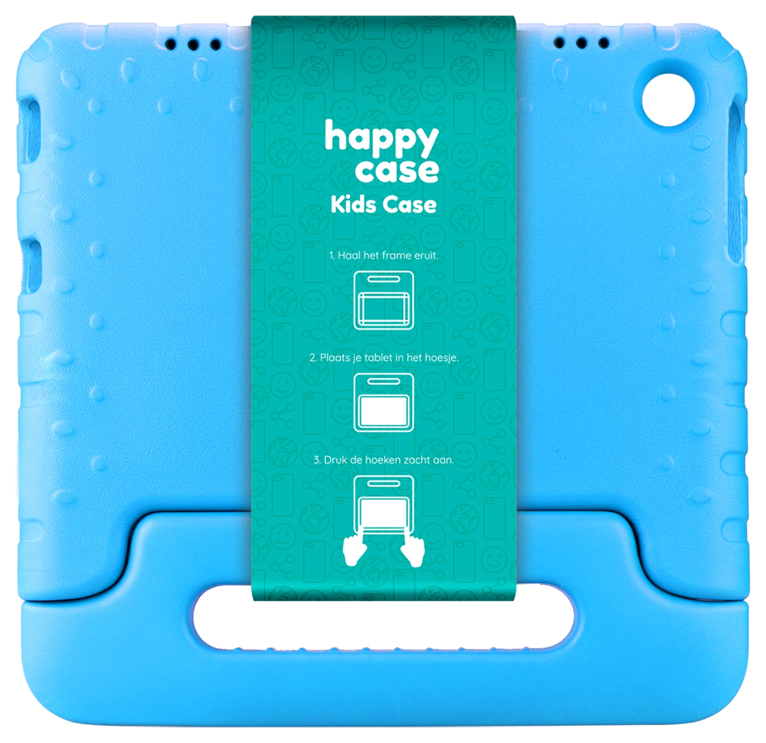 HappyCase Lenovo Tab M10 Gen 4 (2025) Kinder Tablethoes met Handvat Blauw afbeelding 7