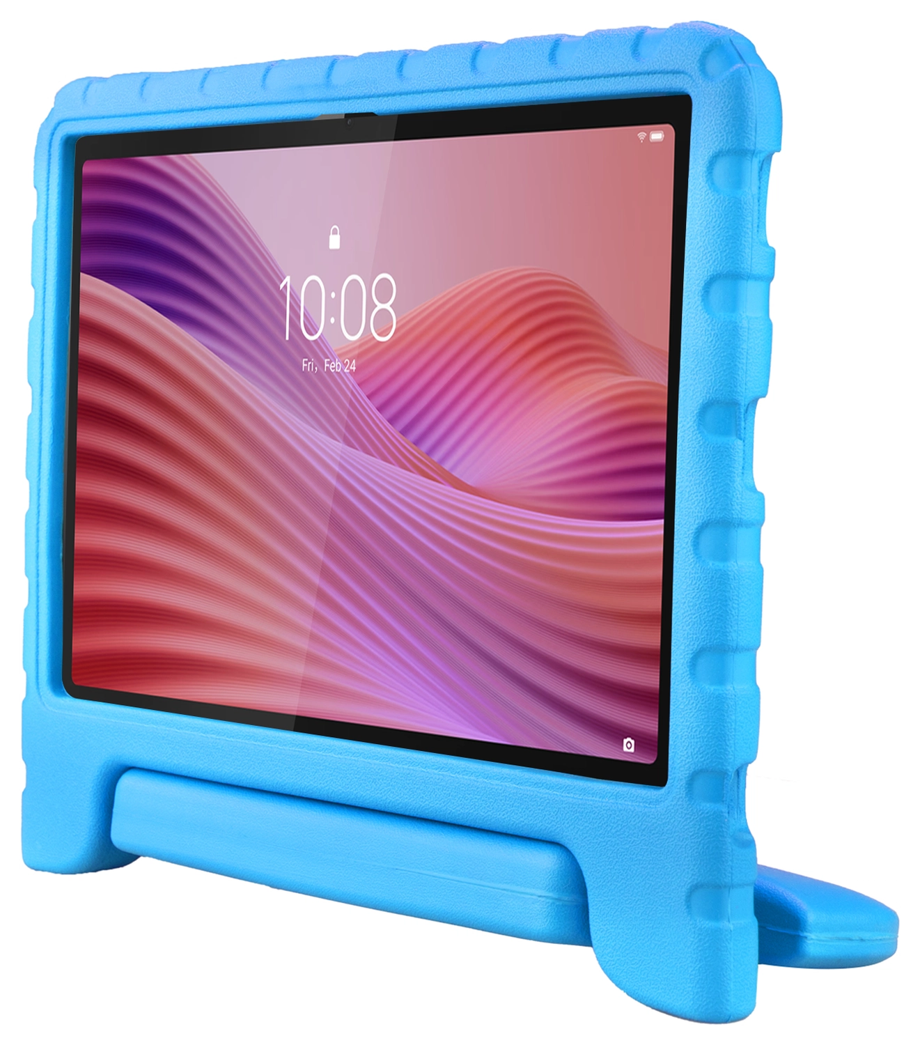 HappyCase Lenovo Tab M10 Gen 4 (2025) Kinder Tablethoes met Handvat Blauw afbeelding 8