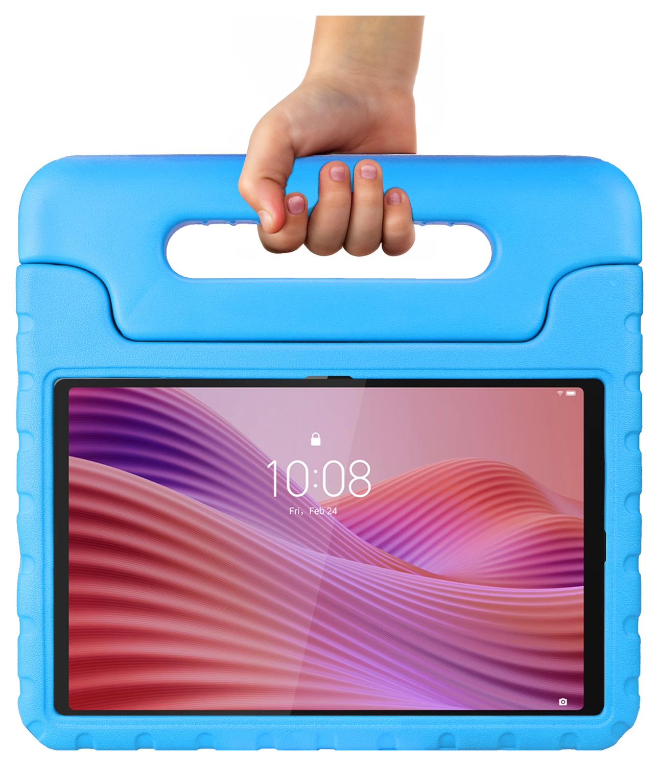 HappyCase Lenovo Tab M10 Gen 4 (2025) Kinder Tablethoes met Handvat Blauw afbeelding 9