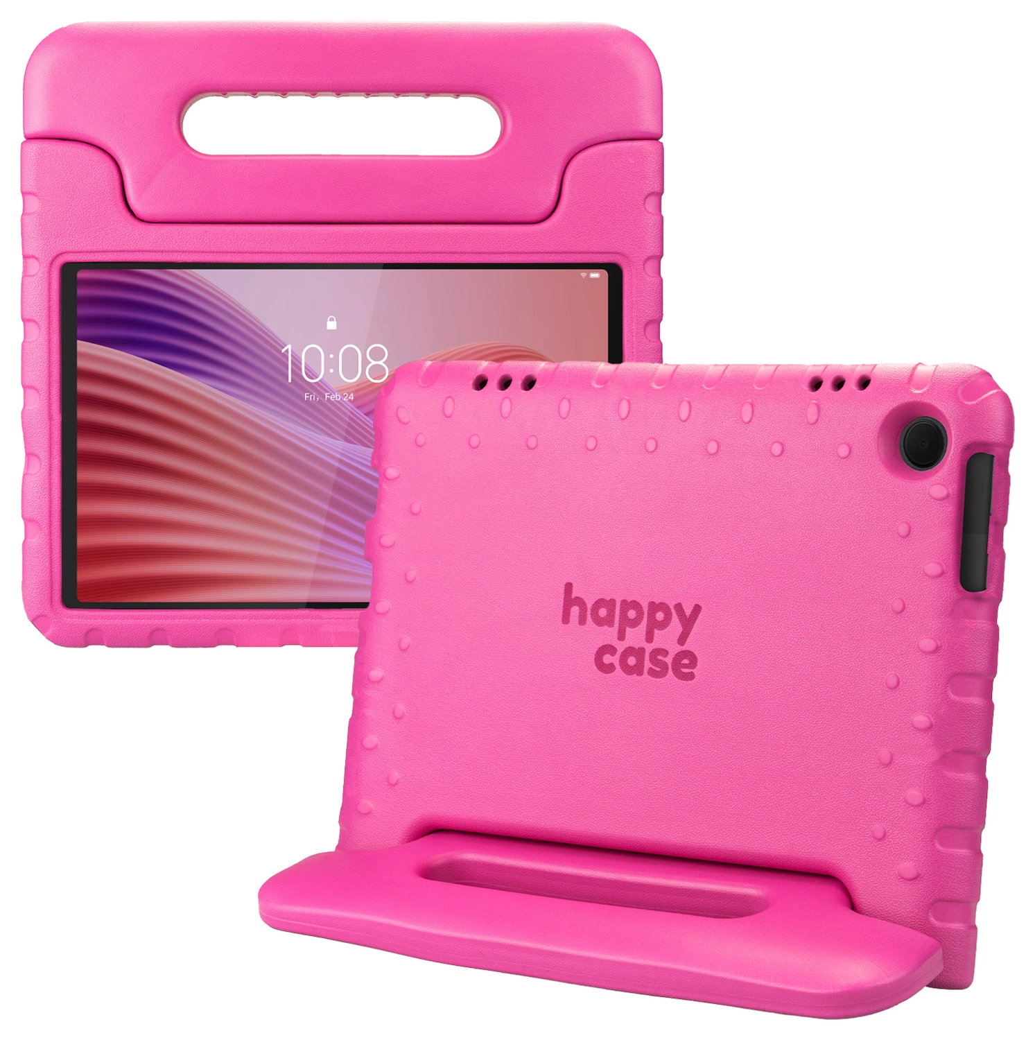 HappyCase Lenovo Tab M10 Gen 4 (2025) Kinder Tablethoes met Handvat Roze afbeelding 1