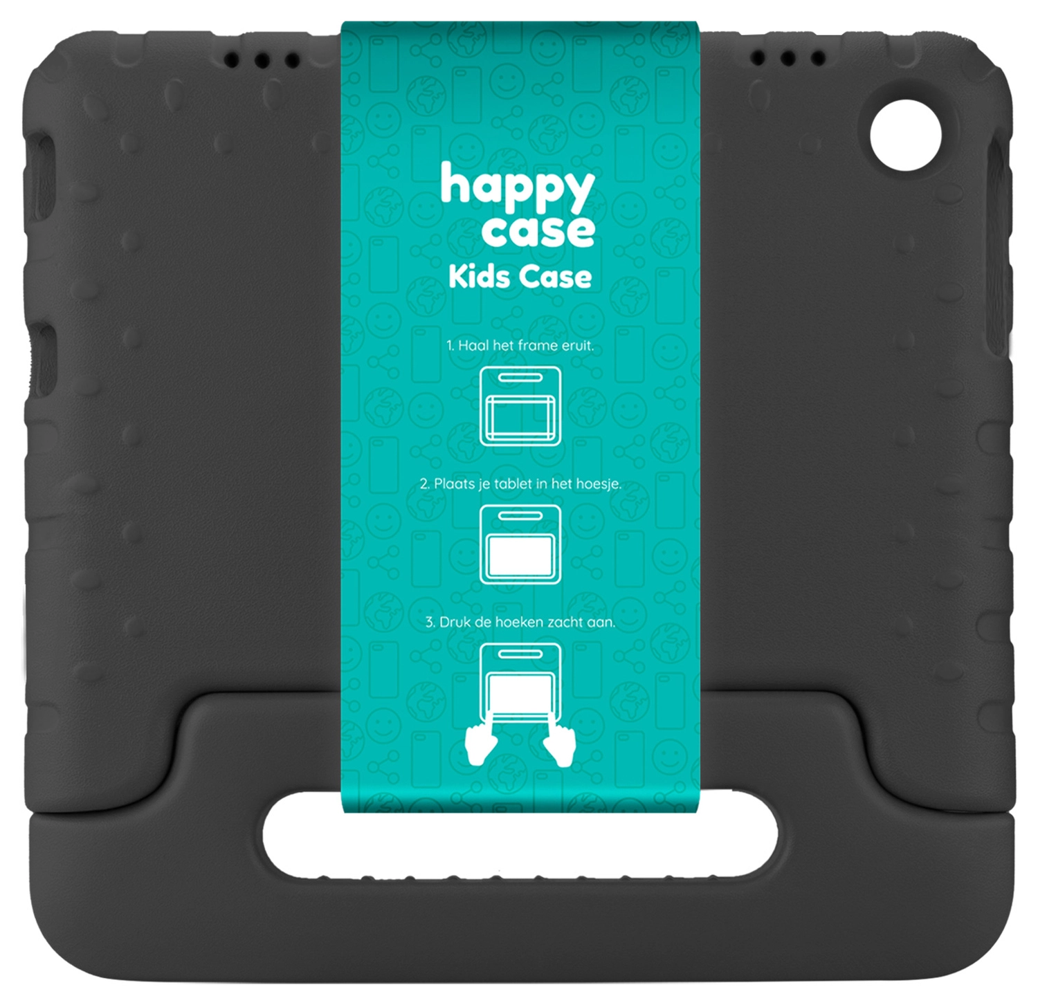 HappyCase Lenovo Tab M10 Gen 4 (2025) Kinder Tablethoes met Handvat Zwart afbeelding 12