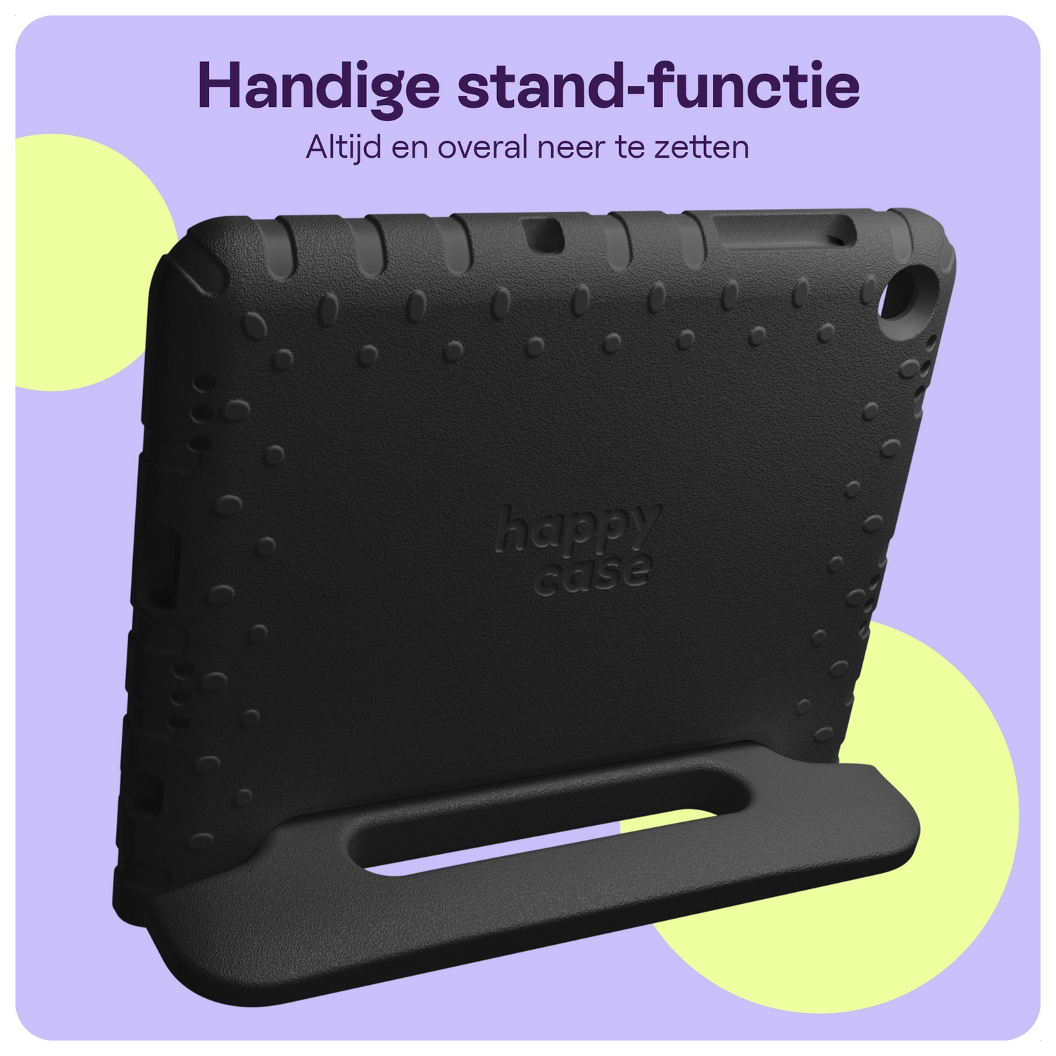 HappyCase Lenovo Tab M10 Gen 4 (2025) Kinder Tablethoes met Handvat Zwart afbeelding 3