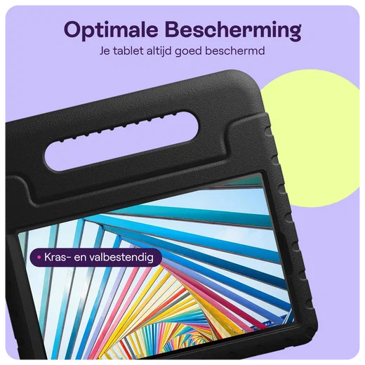 HappyCase Lenovo Tab M10 Gen 4 (2025) Kinder Tablethoes met Handvat Zwart afbeelding 4