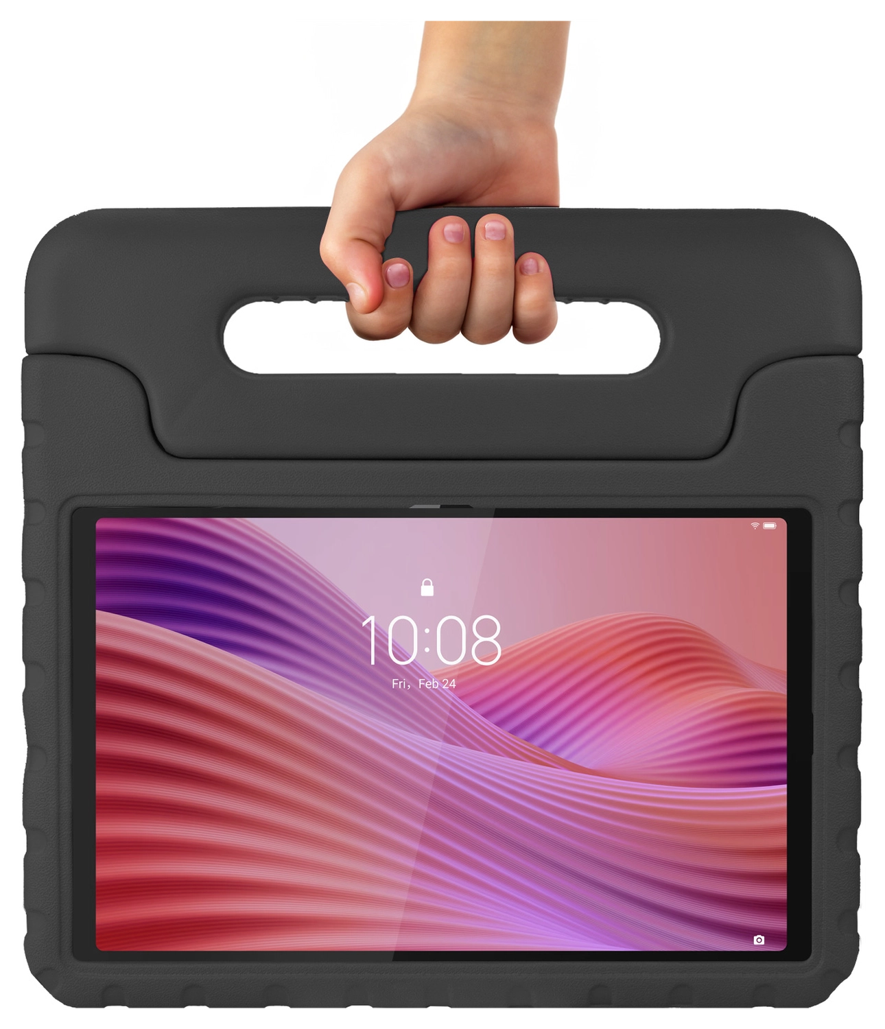 HappyCase Lenovo Tab M10 Gen 4 (2025) Kinder Tablethoes met Handvat Zwart afbeelding 9