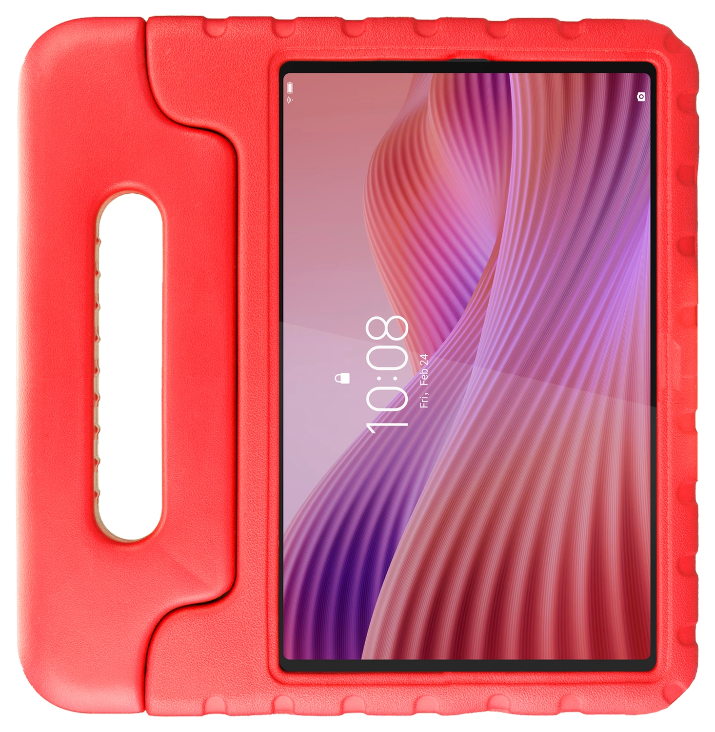 HappyCase Lenovo Tab M10 Gen 4 (2025) Kinder Tablethoes met Handvat Rood afbeelding 2