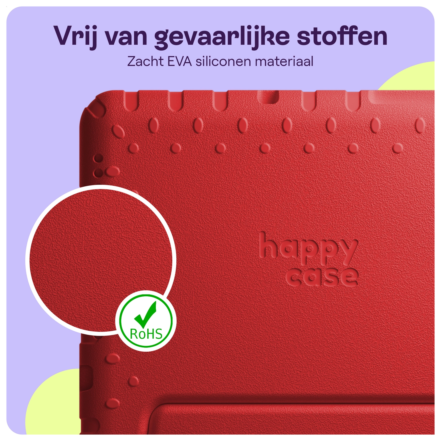 HappyCase Lenovo Tab M10 Gen 4 (2025) Kinder Tablethoes met Handvat Rood afbeelding 6