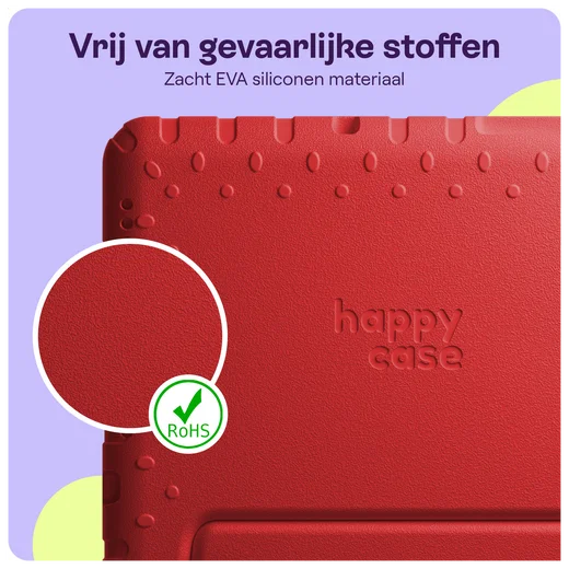 HappyCase Lenovo Tab M10 Gen 4 (2025) Kinder Tablethoes met Handvat Rood afbeelding 6