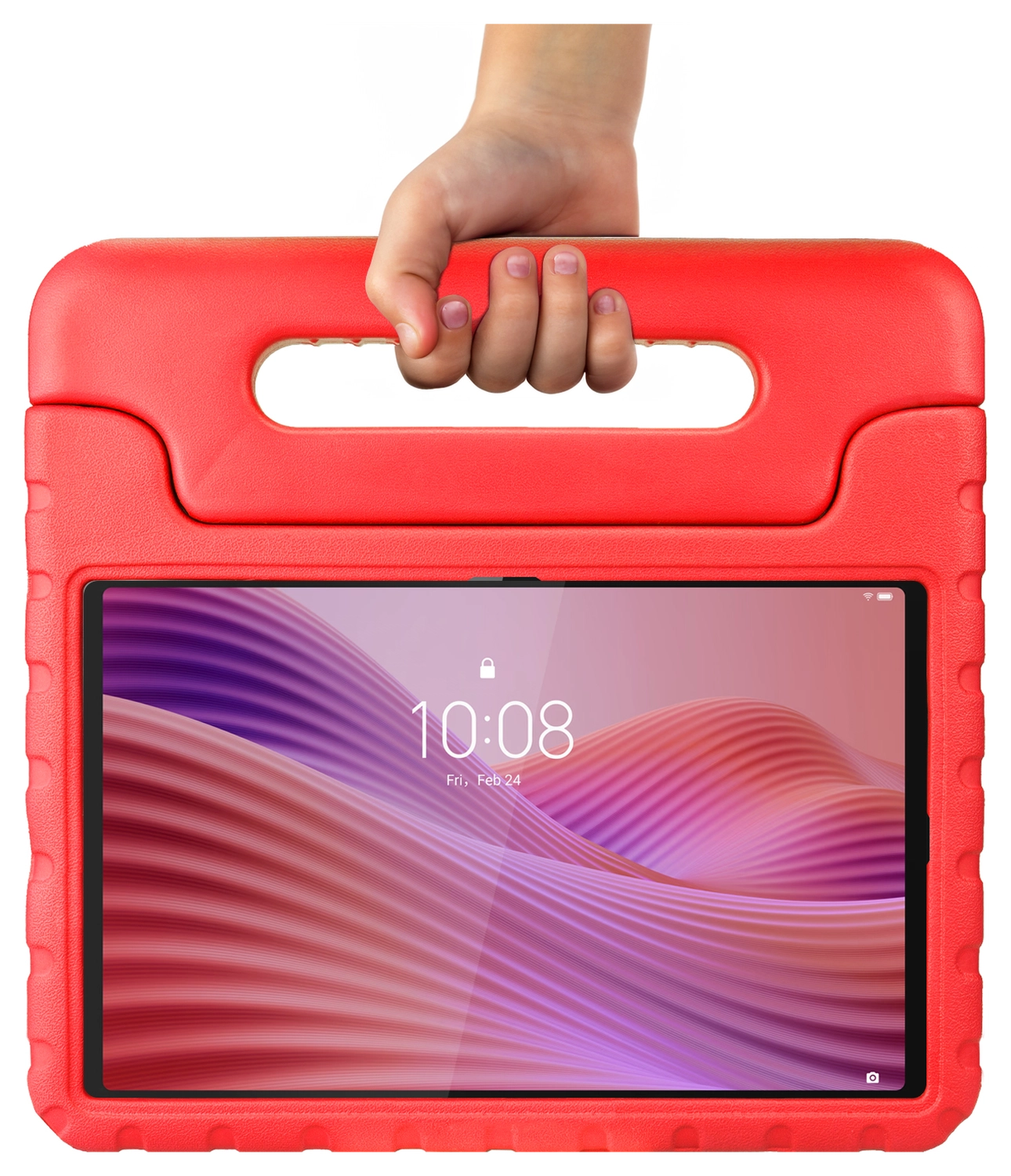 HappyCase Lenovo Tab M10 Gen 4 (2025) Kinder Tablethoes met Handvat Rood afbeelding 7